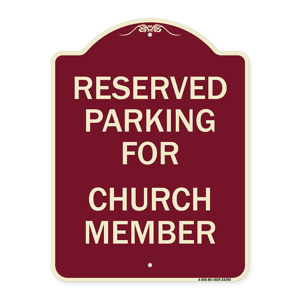 Parking Reserved for Church Member