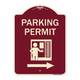 Parking Permit (With Right Arrow Symbol)
