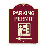 Parking Permit (With Left Arrow Symbol)