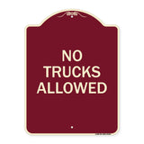 Parking Lot Sign No Trucks Allowed