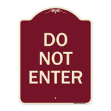Parking Lot Sign Do Not Enter