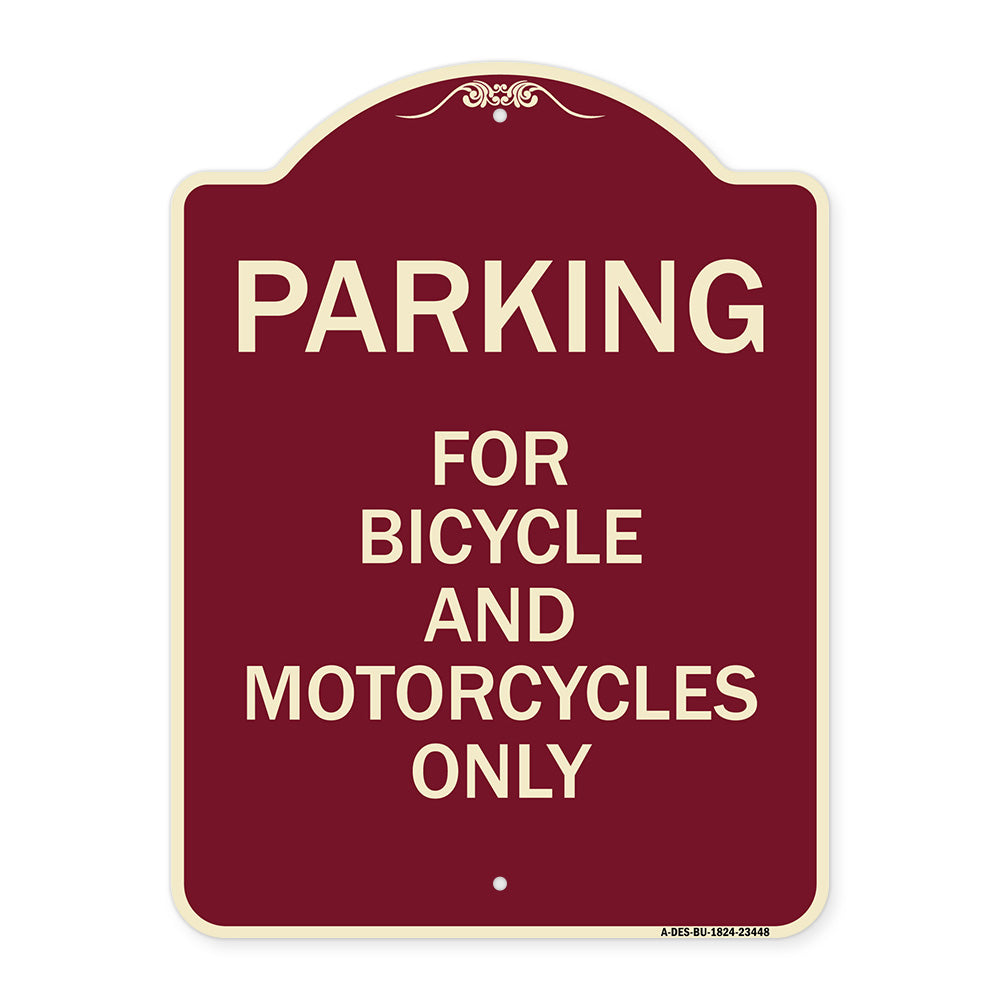 Parking for Bicycles and Motorcycles Only