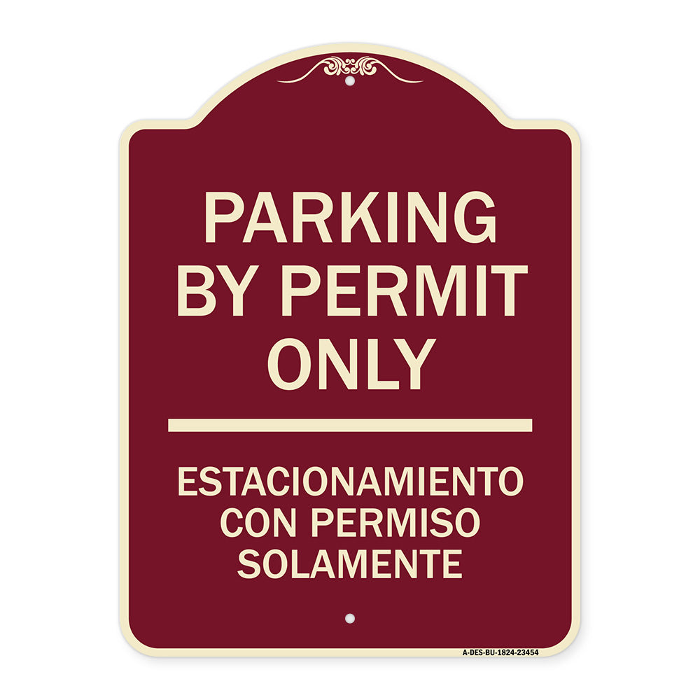 Parking by Permit Only - Estacionamiento Con Permiso Solamente