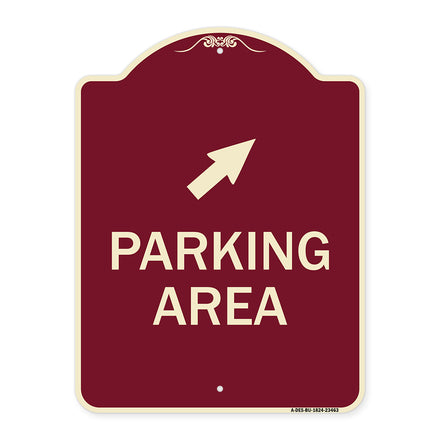 Parking Area with Upper Right Arrow