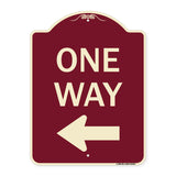 One Way Sign (Left Arrow)