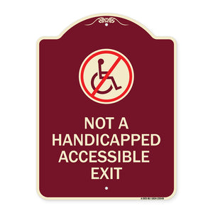 Not A Handicapped Accessible Exit (With Graphic)