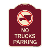 No Truck Sign No Truck Parking (With Symbol)
