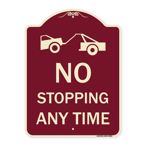 No Stopping Anytime with Tow Away Graphic