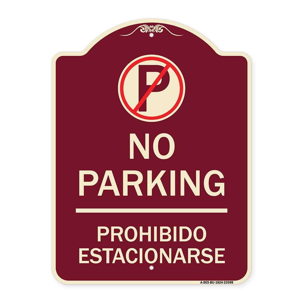 No Parking Prohibido Estacionar (No Parking Symbol)