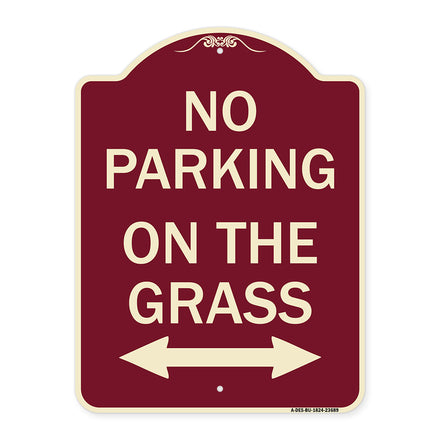 No Parking on the Grass (With Bidirectional Arrow