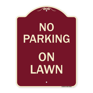No Parking on Lawn