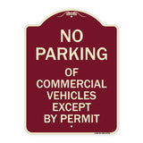 No Parking of Commercial Vehicles Except by Permit