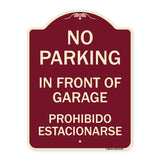 No Parking in Front of Garage Prohibido Estacionarse