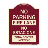 No Parking Fire Lane - No Estacione Zona Contra Incendio