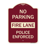 No Parking Fire Lane Police Enforced