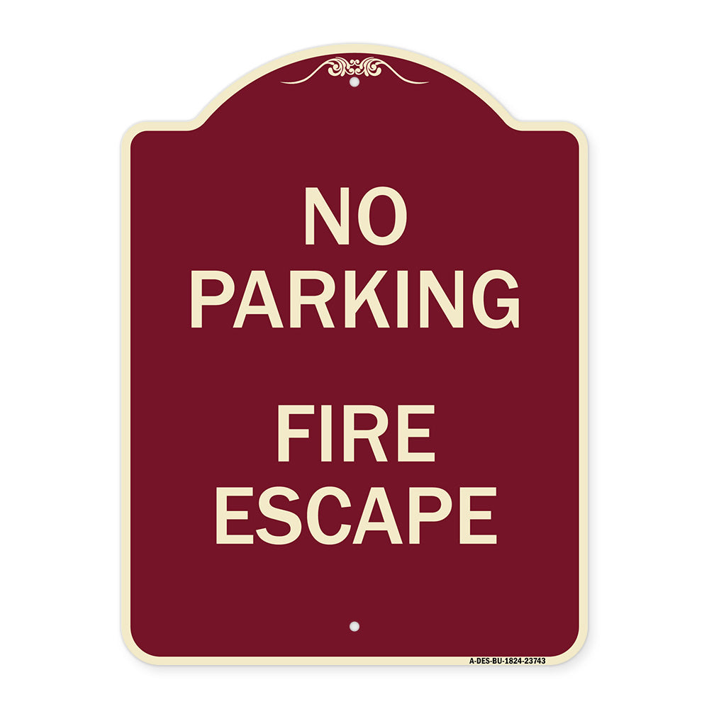 No Parking Fire Escape