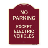 No Parking Except Electric Vehicles