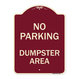 No Parking Dumpster Area