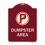 No Parking Dumpster Area