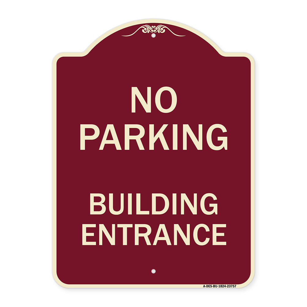 No Parking Building Entrance