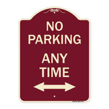 No Parking Anytime with Bidirectional Arrow