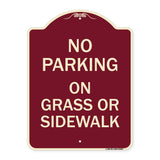No Parking - on Grass or Sidewalk