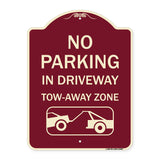 No Parking - in Driveway Tow Away Zone (With Graphic)