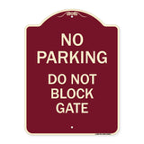 No Parking - Do Not Block Gate