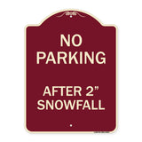No Parking - After 2 Snowfall