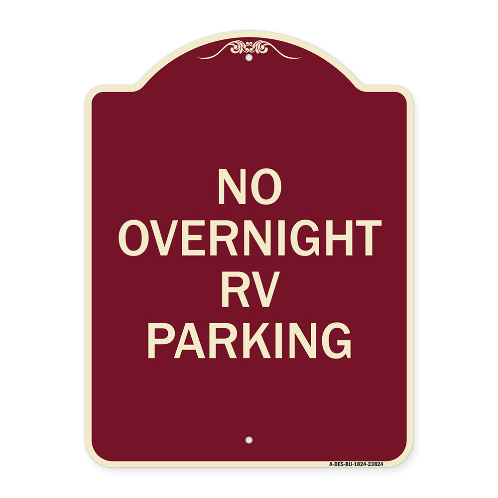 No Overnight RV Parking