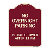 No Overnight Parking Vehicles Towed After 11 Pm