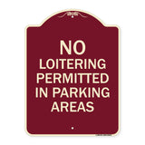 No Loitering Permitted in Parking Areas