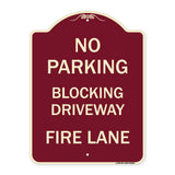 No Blocking Driveway Fire Lane