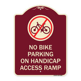 No Bike Parking on Handicap Access Ramp