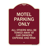 Motel Parking Only All Others Towed