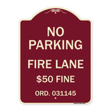 Missouri No Parking Fire Lane $50 Fine
