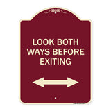 Look Both Ways Before Exiting (With Bidirectional Arrow)