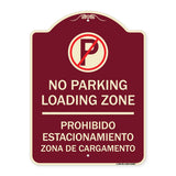 Loading Zone - Prohibido Estacionamiento Zona De Cargamento (With No Parking Symbol)