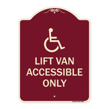 Lift Van Accessible Only (With Updated Isa Symbol)