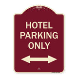 Hotel Parking Only (With Bidirectional Arrow)