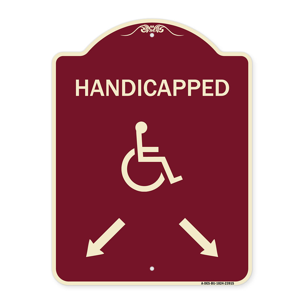 Handicapped Parking with Double Arrows