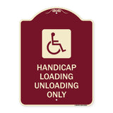 Handicap Loading Unloading Only (With Handicap Symbol)