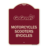 Go Green Sign Go Green - Motorcycles Scooters Bicycles