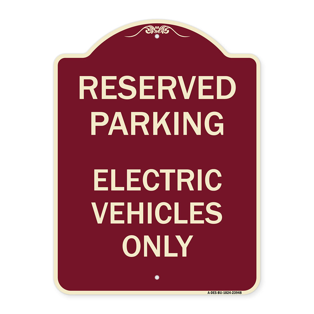 For Electrical Cars Reserved Parking - Electric Vehicles Only