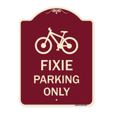 Fixie Parking Only Sign