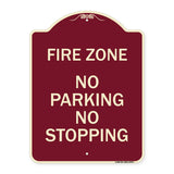 Fire Zone No Parking No Stopping