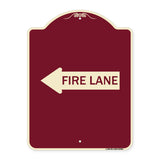 Fire Lane Left Arrow