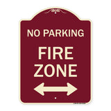 Fire Lane with Bidirectional Arrow