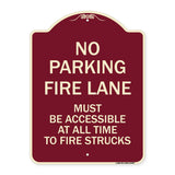 Fire Lane Must Be Accessible at All Time to Fire Trucks