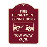 Fire Department Connection Tow Away Zone (With Graphic)